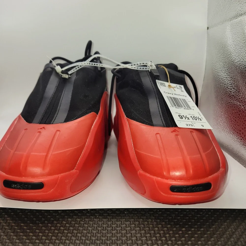 Adidas Crazy IIInfinity Better Scarlet Black IF4540 Mens Size 9.5 Sneakers